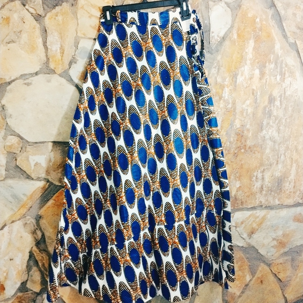 African print skirt